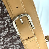 CHRISTIAN DIOR Trotter Hand Bag Brown SilverHardware