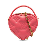 Louis Vuitton Bubble Glam Pop My Heart Handbag Chain Shoulder Bag M81893 Dragon Fruit Pink Leather Women's LOUIS VUITTON