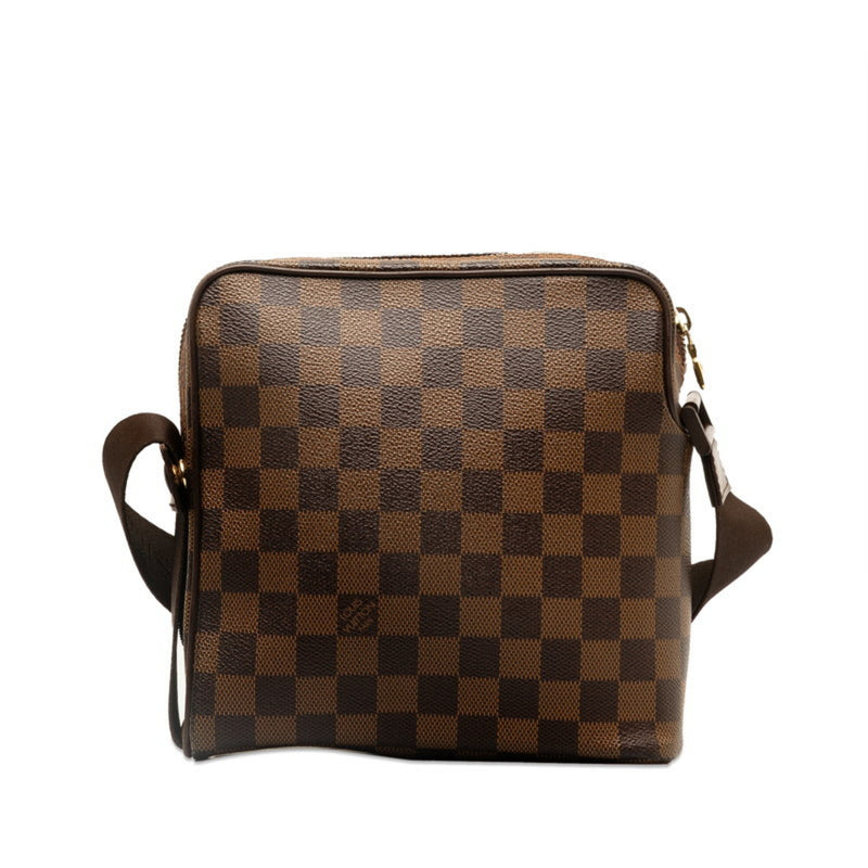 Louis Vuitton Damier Olaf PM Shoulder Bag N41442 Brown PVC Leather Women's LOUIS VUITTON