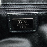 Christian Dior Dior Saddle Trotter Beads Spun Coat Shoulder Bag Canvas Black 0049Dior 6B0049ZS6