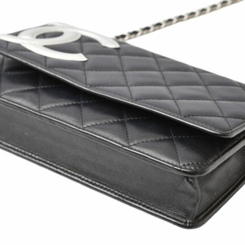 Chanel Chain Wallet Long Multi CHANEL Shoulder Bag Cambon Black Silver