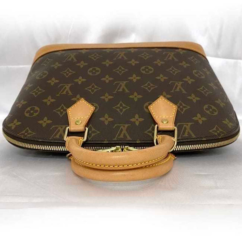 Louis Vuitton Handbag Alma PM Brown Monogram M51130 f-20364 Canvas Tanned Leather FL0012 LOUIS VUITTON Women's LV