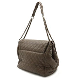 CHANEL Coco Mark Matelasse Shoulder Bag Chain Quilted Leather Mocha Brown