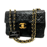 Chanel Double Chain 2WAY bag bag Shoulder Bag Black GoldHardware