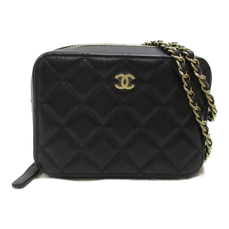 CHANEL Chain Shoulder Bag Lambskin (Sheepskin) Women's Black