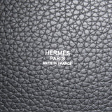 HERMES Picotin Lock MM Black Noir Taurillon Clemence Calfskin (cowhide)