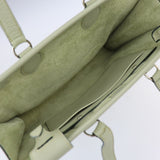 HERMES Hermes Cabas 35 Shoulder Bag Taurillon Clemence Pale Green Tote