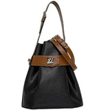 Louis Vuitton 2way bag twist bucket black brown noir epi M52804 leather FL3198 LOUIS VUITTON shoulder ladies