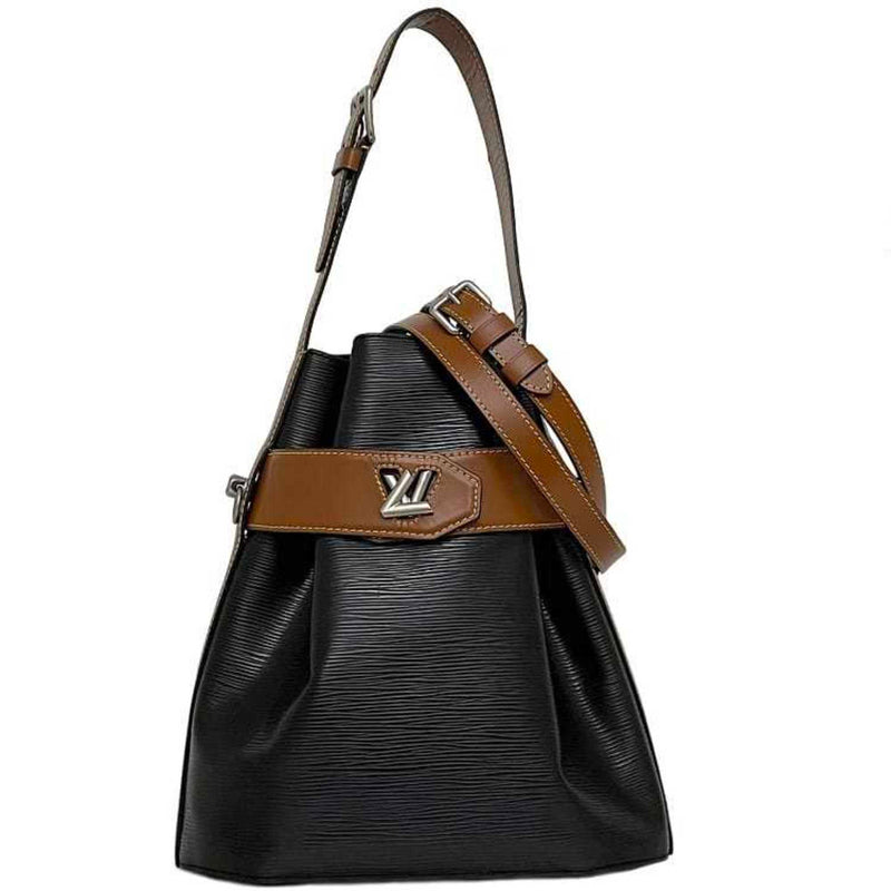 Louis Vuitton 2way bag twist bucket black brown noir epi M52804 leather FL3198 LOUIS VUITTON shoulder ladies