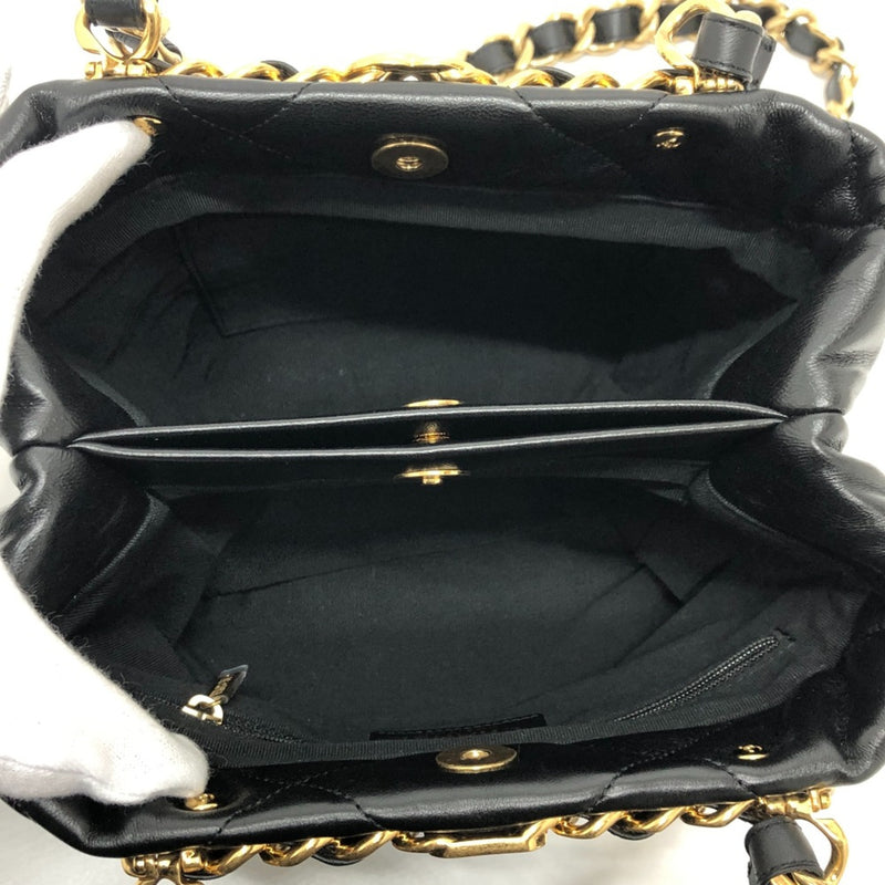 Chanel AS3502 CC Mark CC Chain bag Shoulder Shoulder Bag Black GoldHardware