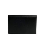 HERMES Calvi Leather Vaux Epson Business Card Holder/Card Case Holder Black 74886