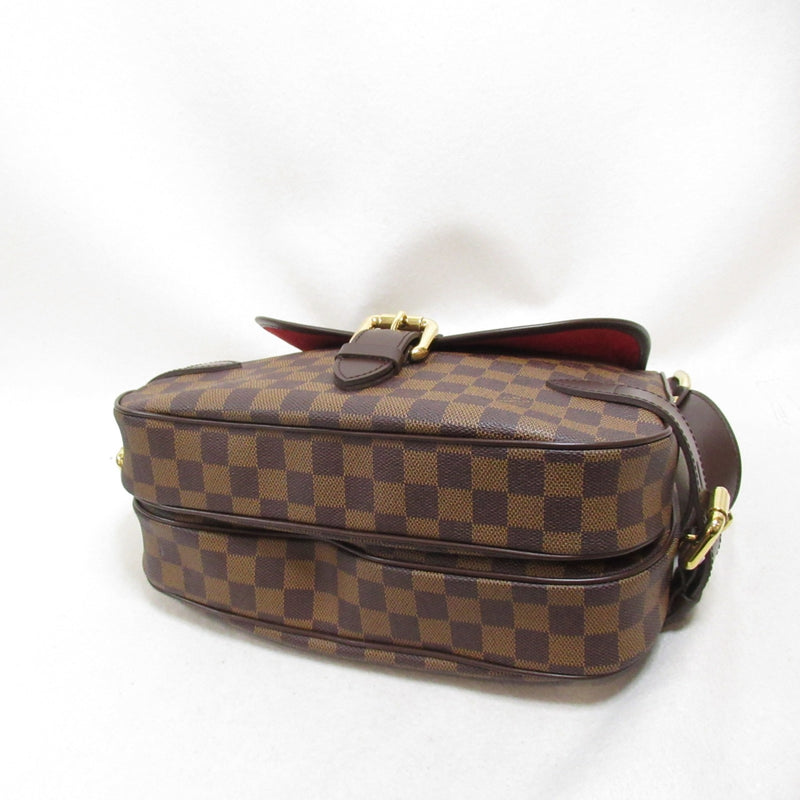 LOUIS VUITTON Highbury Shoulder Bag Brown Ebene Damier PVC coated canvas N51200