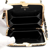 Chanel Chain Shoulder Bag Matelasse Coco Mark Enamel AP2242 CHANEL Pochette Black