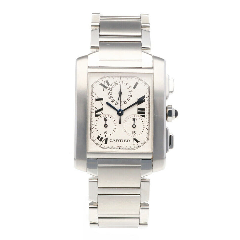 Cartier Tank Francaise Watch Stainless Steel 2303 Quartz Unisex CARTIER Manufactured