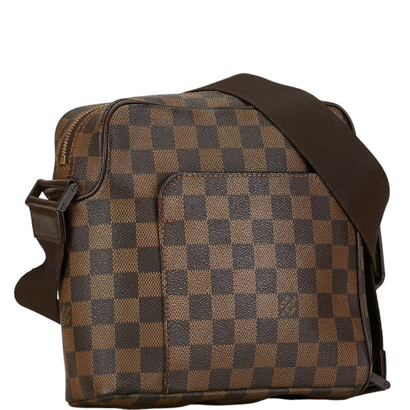 Louis Vuitton Damier Olaf PM Shoulder Bag N41442 Brown PVC Leather Women's LOUIS VUITTON