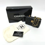 CHANEL 2208 Matelasse Chain Shoulder Bag Lambskin Women's Black