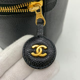 CHANEL Vertical vanity Black Caviar Skin (Grained Calf)