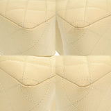 Chanel Plastic Chain Caviar Skin Beige No.6 Coco Mark Shoulder Bag 1927 CHANEL