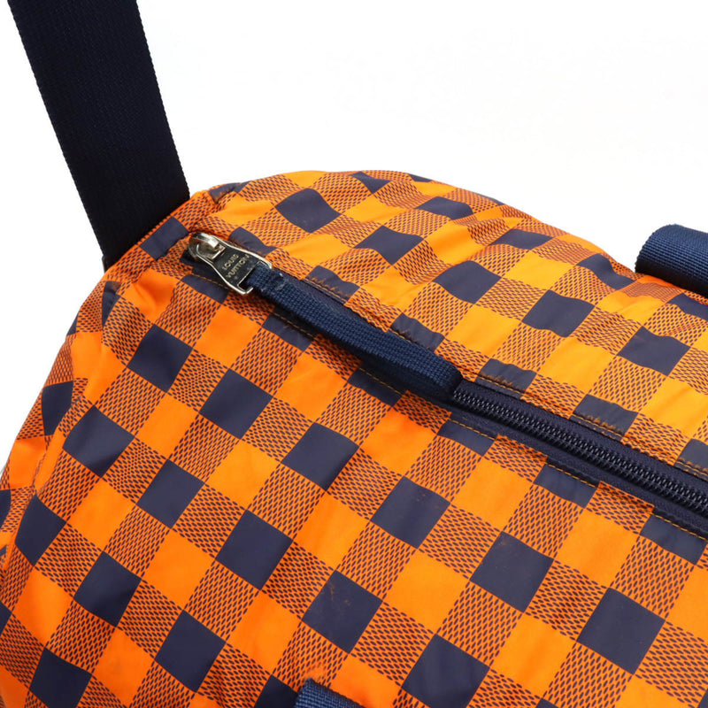 LOUIS VUITTON Damier Aventure Practical Boston Bag Shoulder Nylon Orange N41232