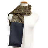 Hermes Silk x Angora Black Unisex Muffler