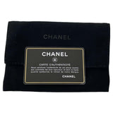 Chanel Chain Business Card Holder/Card Case Matelasse Coco Mark Caviar Skin CHANEL Shoulder Black