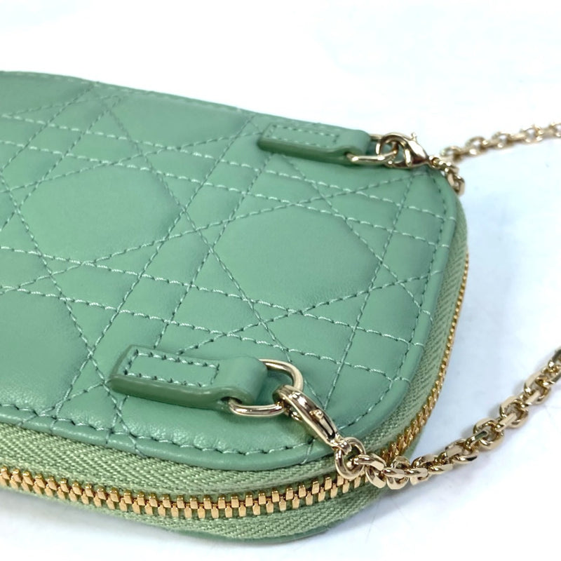 Christian CHRISTIAN DIOR S0872ONMJ_M59H Cannage phone case Chain 3WAY bag Shoulder Bag Green