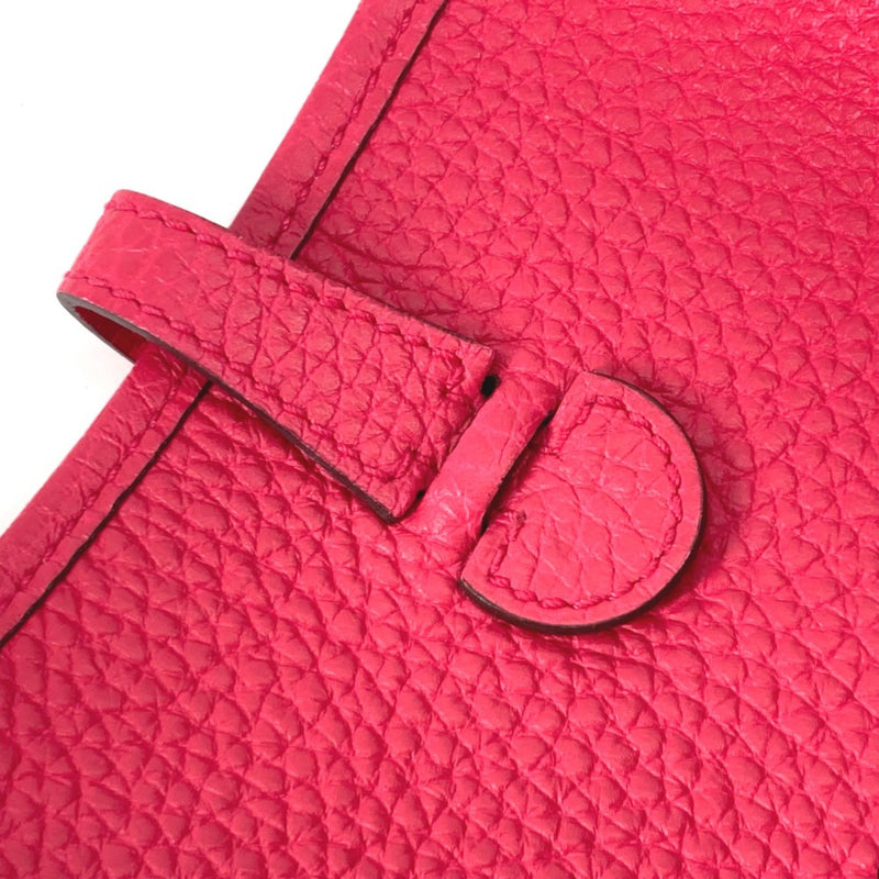 Hermes Crossbody Pochette bag evelyn Shoulder Bag Rose Extreme pink SilverHardware