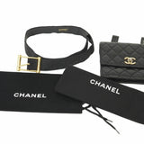 Chanel Matelasse Waist Bag 70 Black Women's CHANEL