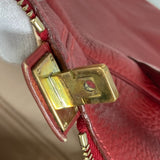 Hermes Shoulder Bag travel bag Duffle Bag Rouge Viff Red