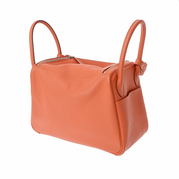 HERMES Lindy 30 Mango □Q stamp (around 2013) Women's Swift leather shoulder bag