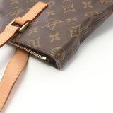 Louis Vuitton LOUIS VUITTON Cabas Piano Monogram Shoulder Bag Coated Canvas Leather Women's Brown M51148