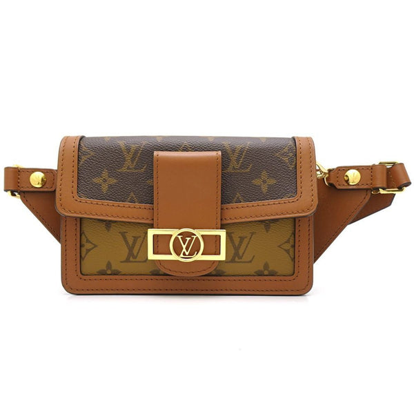 LOUIS VUITTON Bumbag Dauphine M44586 Body Bag Monogram Reverse Brown 450086