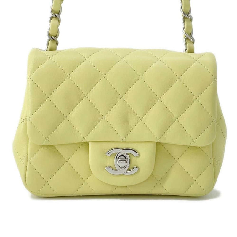 Chanel Chain Shoulder Bag Matelasse Coco Mark Lambskin CHANEL