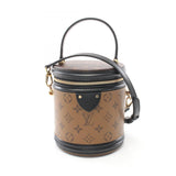 Louis Vuitton LOUIS VUITTON Cannes Monogram Reverse Handbag Bag Coated Canvas Leather Women's Brown Black M43986