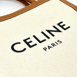 CELINE 192082BNZ.02NT Vertical Cabas Bag 2WAY Tote Bag Shoulder Bag Natural x tongue