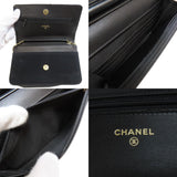 Chanel Chain Wallet Coco Mark Long Canvas Women's CHANEL