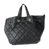 CHANEL Chanel Bag Handbag Lambskin Black Matelasse Coco Mark Shoulder Tote Quilted