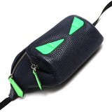 FENDI Monster Bugs Eye Waist Bag Navy 7V46 Unisex