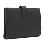 Hermes Bearn Compact Bi-fold Wallet Epson Black W Engraved