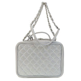 Chanel CC Filigree Vanity Bag Shoulder Caviar Skin Women's