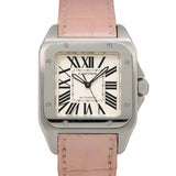 Cartier Santos 100 MM W20126X8 Boys' Watch Silver Automatic