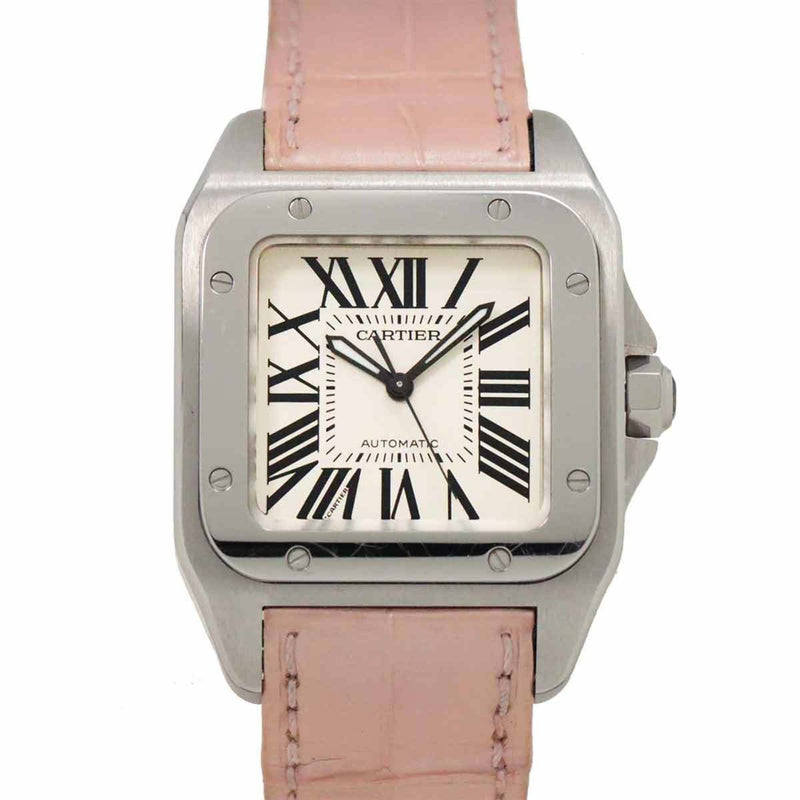 Cartier Santos 100 MM W20126X8 Boys' Watch Silver Automatic