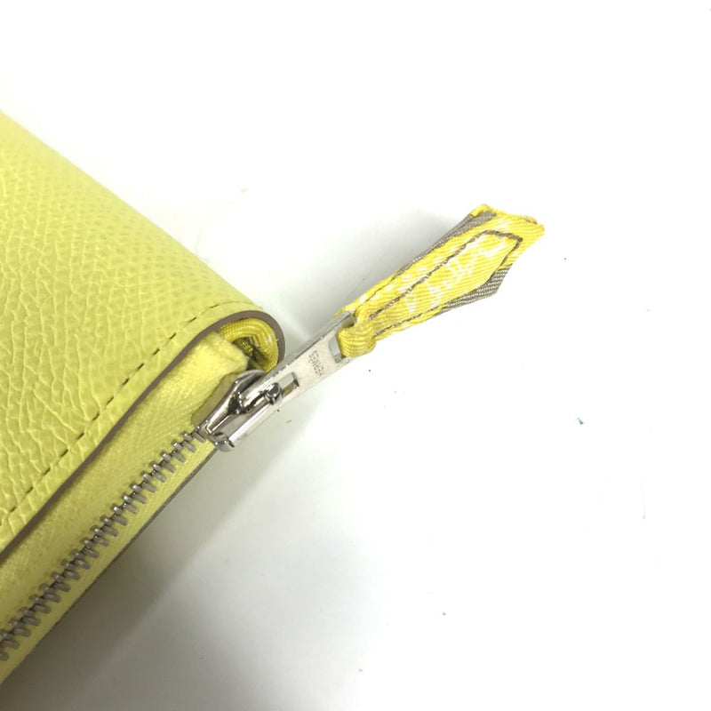 Hermes Long wallet Zip Around Long Wallet yellow