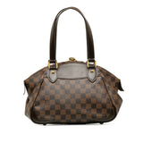 Louis Vuitton Damier Verona PM Handbag N41117 Ebene Brown PVC Leather Women's LOUIS VUITTON