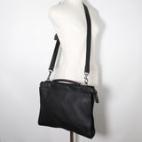 FENDI Peekaboo Business Bag Seria 2WAY Shoulder Calf Made in Italy Black 2way A4 Open Men's