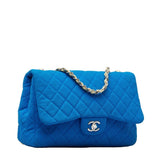 Chanel Matelasse 30 Coco Mark Handbag Shoulder Bag Blue Canvas Women's CHANEL