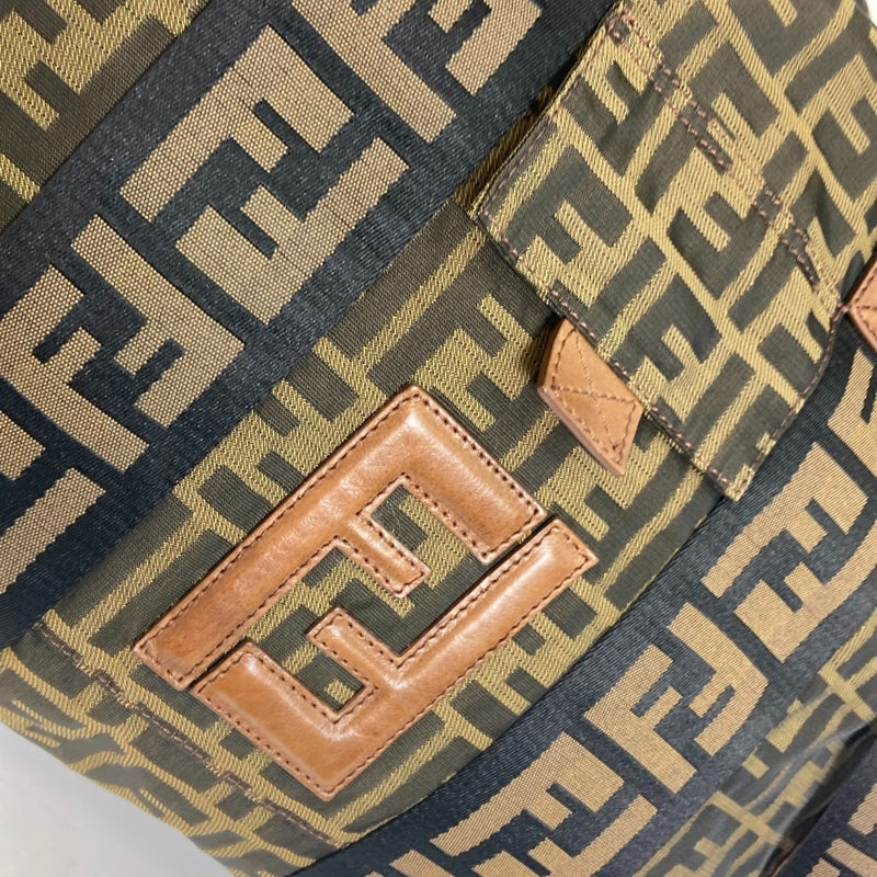 Fendi 7VA158 Zucca FF pattern Bag Tote Bag Brown Black