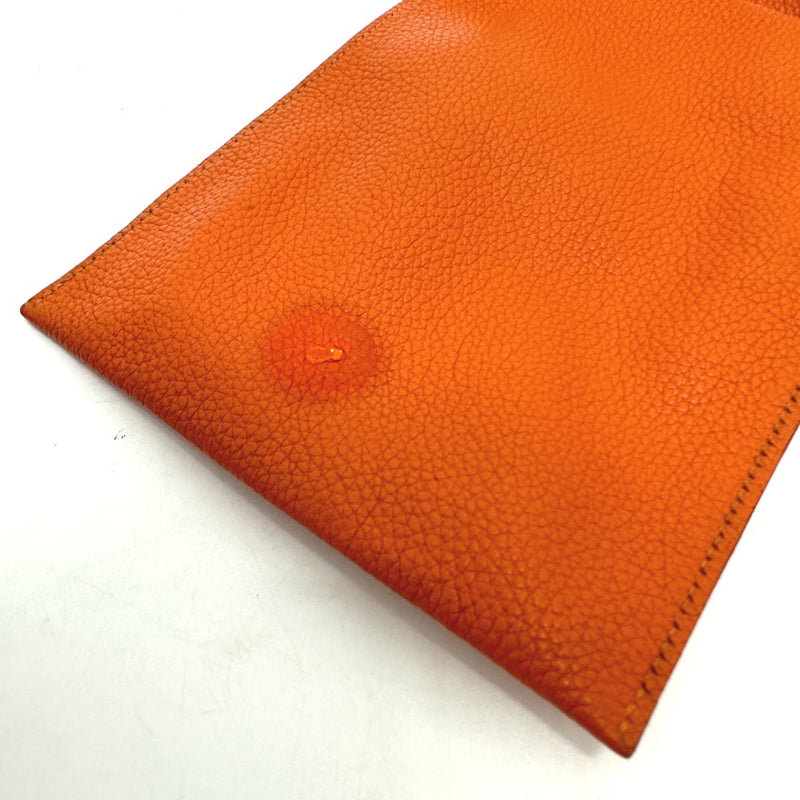 Hermes Crossbody bag Pochette phone pouch phone bag Shoulder Bag Orange