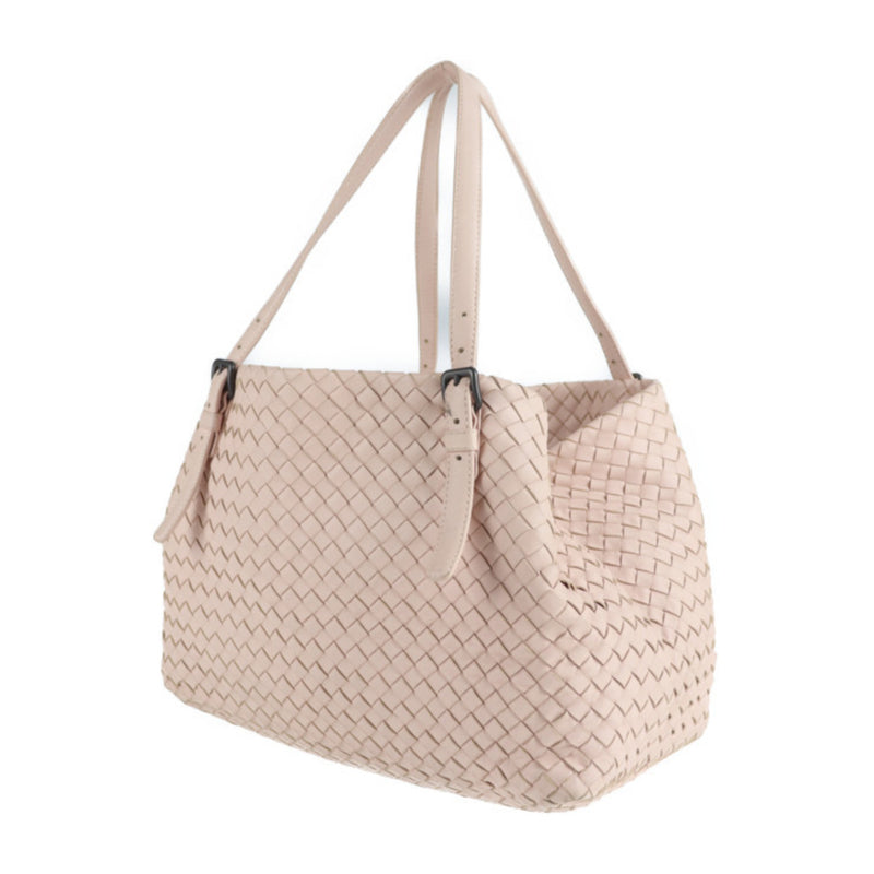 BOTTEGA VENETA Nappa Medium Chester Bag Tote 337260 Leather Pink Intrecciato