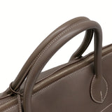 HERMES Bolide Relax 45 Handbag Veau Sikkim Etain Greige